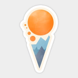 Sunset Slice Sticker